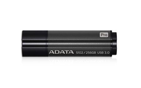 Флеш накопитель 256GB A-DATA S102 PRO, USB 3.0, Серый алюминий (Read 600X), купить в Краснодаре