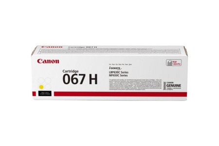 Картридж Canon 067HY желтый, увеличенной емкости для LBP631 / LBP633 / MF651 / MF655 / MF657, купить в Краснодаре