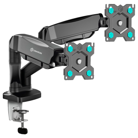 Кронштейн для 2 мониторов ONKRON ONKRON G160 BLACK, купить в Краснодаре
