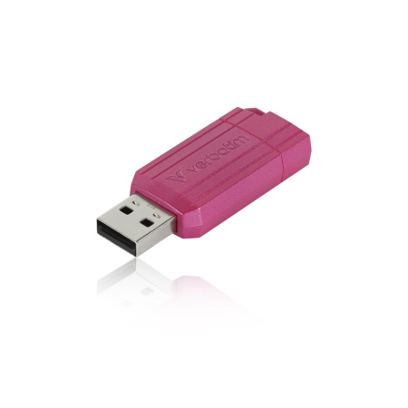 Флеш накопитель 32GB Verbatim PinStripe, USB 2.0, Розовый, купить в Краснодаре