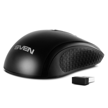 Беспроводная мышь SVEN RX-220W чёрная (3+1кл. 800-1600DPI, блист) SVEN RX-220W, купить в Краснодаре