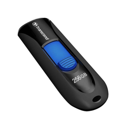 Флеш накопитель 256GB Transcend JetFlash 790, USB 3.1 Gen 1, Черный/Синий, купить в Краснодаре