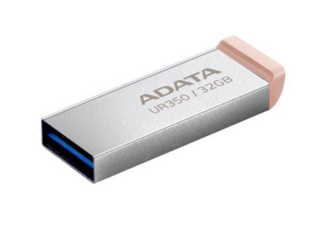 Флеш накопитель 32GB A-DATA UR350, USB 3.2, металл/коричневый, купить в Краснодаре