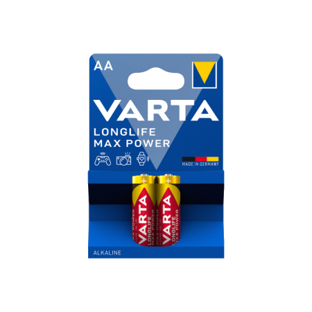 Батарейка AA Varta LONGLIFE MAX POWER (MAX TECH) LR6 AA BL2 Alkaline 1.5V (4706), купить в Краснодаре