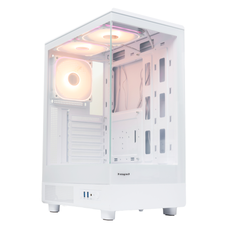 Корпус без блока питания HSPD F510-TGWH-ARGB, купить в Краснодаре