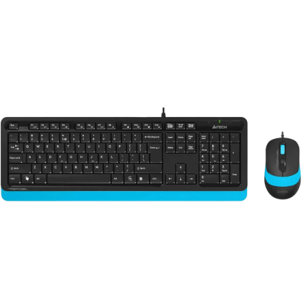 Клавиатура + мышь A4Tech Fstyler F1010 клав:черный A4Tech F1010 BLUE, купить в Краснодаре