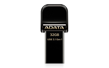 Флеш накопитель 32GB A-DATA i-Memory AI920, USB 3.1/Lightning, Glossy Black