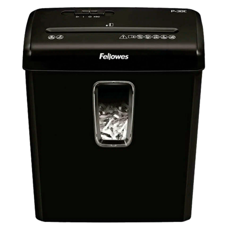 Шредер Fellowes® Powershred® P-30C, DIN P-4, 4х34 мм, 6 лст., 15 лтр. Fellowes FS-60081, купить в Краснодаре