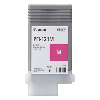 Картридж Canon PFI-121M, пурпурный (130мл) для iP TM-255 / TM-350 / TM-355