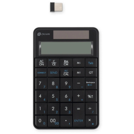 Числовой блок Oklick K604W черный USB беспроводная slim для ноутбука (1979325) Oklick 1979325, купить в Краснодаре