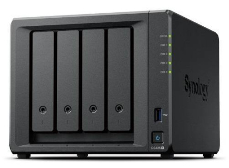 Synology DS425+ Сетевое хранилище 4x2.5"/3.5" SATA, Intel Celeron J4125/4x2GHz, 2GB DDR4, 1x2,5 Гбит/с, 1x1 Гбит/с, купить в Краснодаре