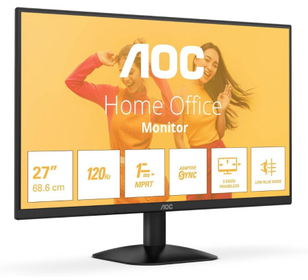 МОНИТОР 27" AOC 27B35HM Black (VA, 1920x1080, 120Hz, 1 ms, 178°/178°, 300 cd/m, 3000:1, +HDMI 1.4 (AC ext)), купить в Краснодаре