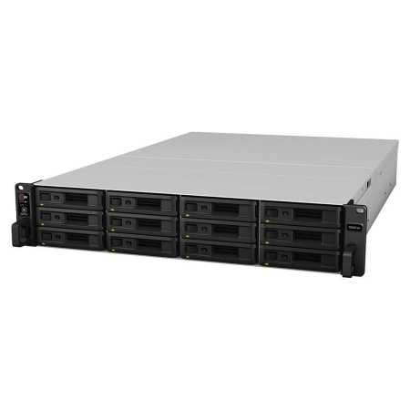 Synology RS3621xs+ Сетевое хранилище 12x2.5"/3.5" SATA, Intel Xeon D-1541/8x2.1GHz, 8GB DDR4, 4x1 Гбит/с, 2x10 Гбит/с, купить в Краснодаре