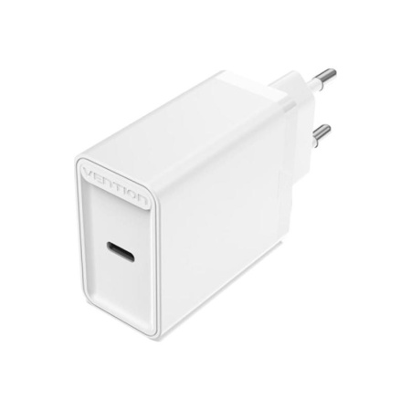 Сетевое зарядное устройство Vention на 1 порт USB C QC 4.0 Белый Vention FADW0-EU, купить в Краснодаре