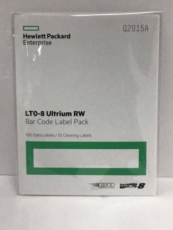 Наклейки на картриджи данных Hewlett-Packard Ultrium LTO8 30TB bar code label pack (100 data + 10 cleaning), купить в Краснодаре