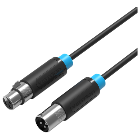 Кабель Vention аудио XLR M Кабель Vention XLR(m)/XLR(f) - 3 м (BBFBI), купить в Краснодаре