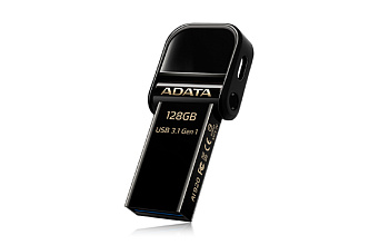 Флеш накопитель 128GB A-DATA i-Memory AI920, USB 3.1/Lightning, Glossy Black