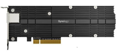 Synology E10M20-T1 Сетевая карта, 10GB, RJ-45, PCIe 3.0x8, PCIe NVMe 22110/2280, M-key, 2 слота, купить в Краснодаре