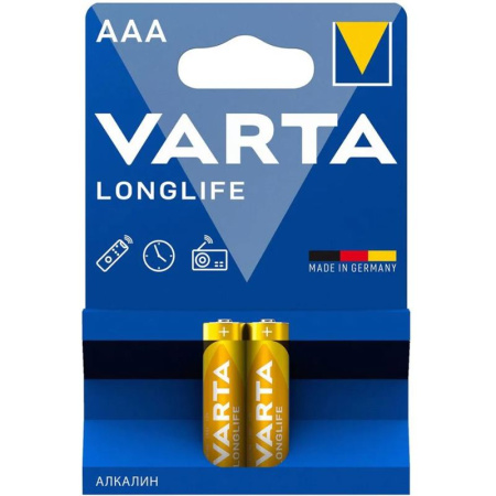 Батарейка AAA Varta LONGLIFE LR03 AAA (04103101412), купить в Краснодаре