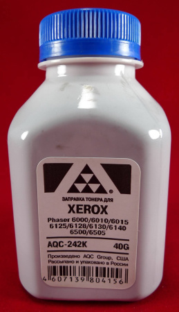 Тонер XEROX Phaser 6000/6010/6015/6125/6128/6130/6140/6500/6505 Black (фл. 40г) AQC-США фас.Россия, купить в Краснодаре