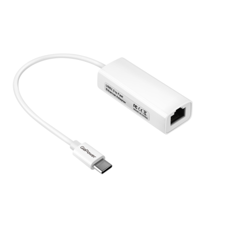 Адаптер GoPower Type-C (m)-RJ-45 (f) 100 мб GoPower 00-00029633, купить в Краснодаре