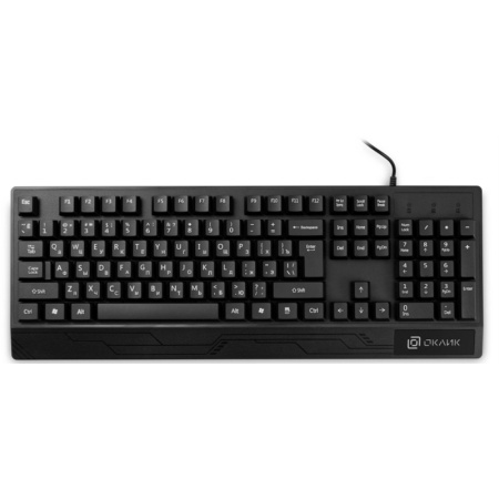 Клавиатура Oklick 115M черный USB (подставка для запястий) (1678098) Oklick 1678098, купить в Краснодаре