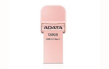 Флеш накопитель 128GB A-DATA i-Memory AI920, USB 3.1/Lightning, Rose Gold