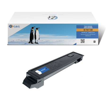 Тонер-картридж G&G, аналог Kyocera TK-8115BK черный 12k с чипом, купить в Краснодаре