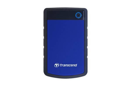 Внешний жесткий диск 2TB Transcend StoreJet 25H3B, 2.5", USB 3.1, резиновый противоударный, Синий, купить в Краснодаре