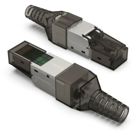Разъем Vention полевой заделки RJ-45 (8P8C) под витую пару, для одножильного кабеля кат. 6а Разъем Vention IDIH0 полевой заделки RJ-45 (8P8C) под витую пару, для одножильного кабеля кат. 6а, купить в Краснодаре