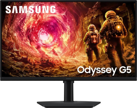 МОНИТОР 27" Samsung Odyssey G5 LS27FG502EIXCI Black с поворотом экрана (IPS, 2560x1440, 180Hz, 1 ms, 178°/178°), купить в Краснодаре
