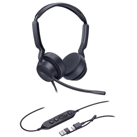 Гарнитура проводная Yealink UH42 Dual UC USB-C/A, купить в Краснодаре