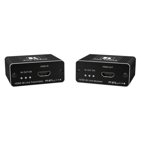 Комплект из передатчика и приемника HDMI по витой паре DGKat 2.0; поддержка 4К60 4:4:4 [50-80389390] Kramer PT-871/2XR-KIT, купить в Краснодаре