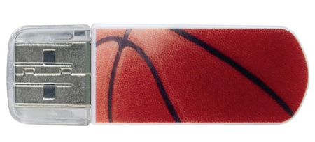 Флеш накопитель 16GB Verbatim Mini Sport Edition, USB 2.0, Баскетбол, купить в Краснодаре