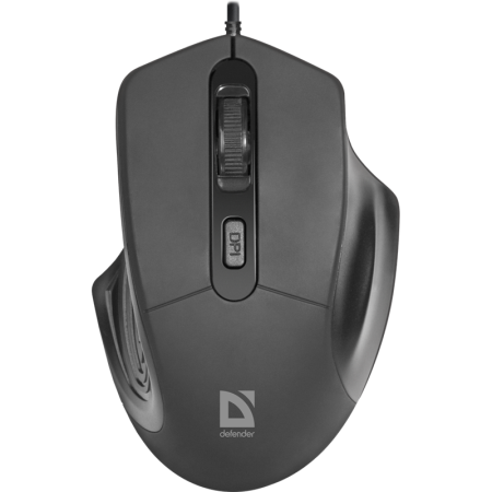 Defender Проводная оптическая мышь Datum MB-347 черный,4 кнопки, 800-1600 dpi Defender Datum MB-347 черный, купить в Краснодаре