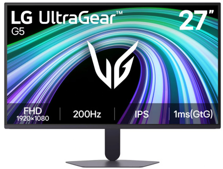 МОНИТОР 27" LG 27G523B-B Black (IPS, 1920x1080, 1 ms, 200Hz, 178°/178°, 300 cd/m, 1000:1, +2хHDMI 2.0, +DisplayPort 1.4, купить в Краснодаре