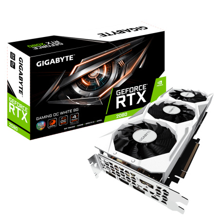 Видеокарта GIGABYTE   GV-N2080GAMINGOC WHITE-8GC  ( GV-N2080GAMINGOC WHITE-8GC ) , купить в Краснодаре